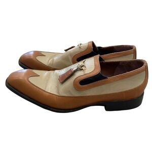 Esquivel Tassled Leather Loafers Dress Shoes Men's 10